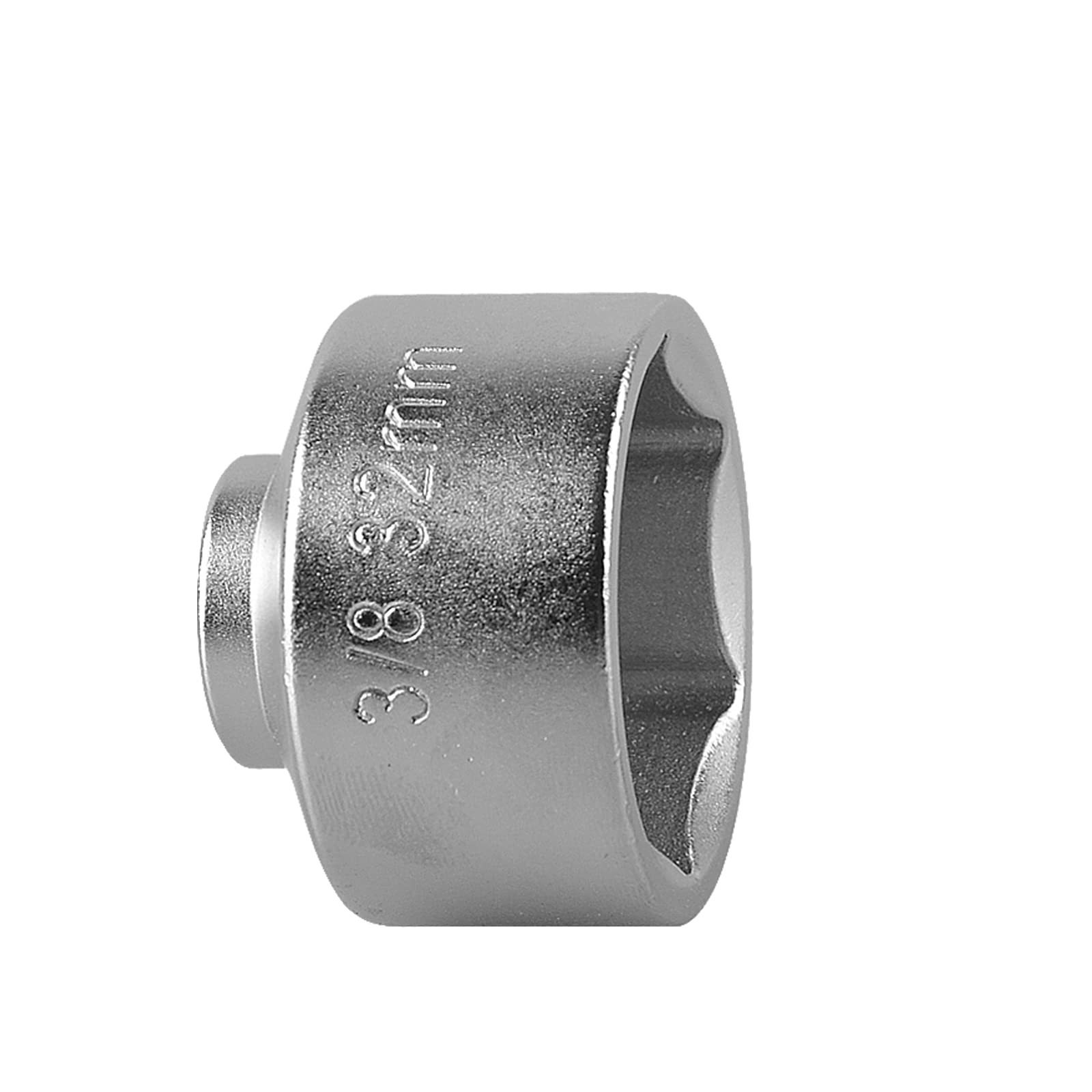 DAYUAN Lot de 5 douilles clés de démontage pour filtre à huile carré 3/8" Cr-V 24,27,32,36,38 mm 6 points