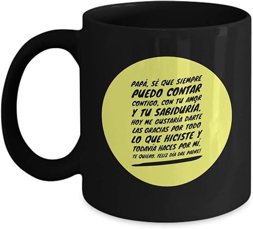 Regalo Para Papa Taza de Café Padre Vaso, taza de café divertidas, tazas personalizadas, taza de café inspiradoras, taza con mensajes positivos.