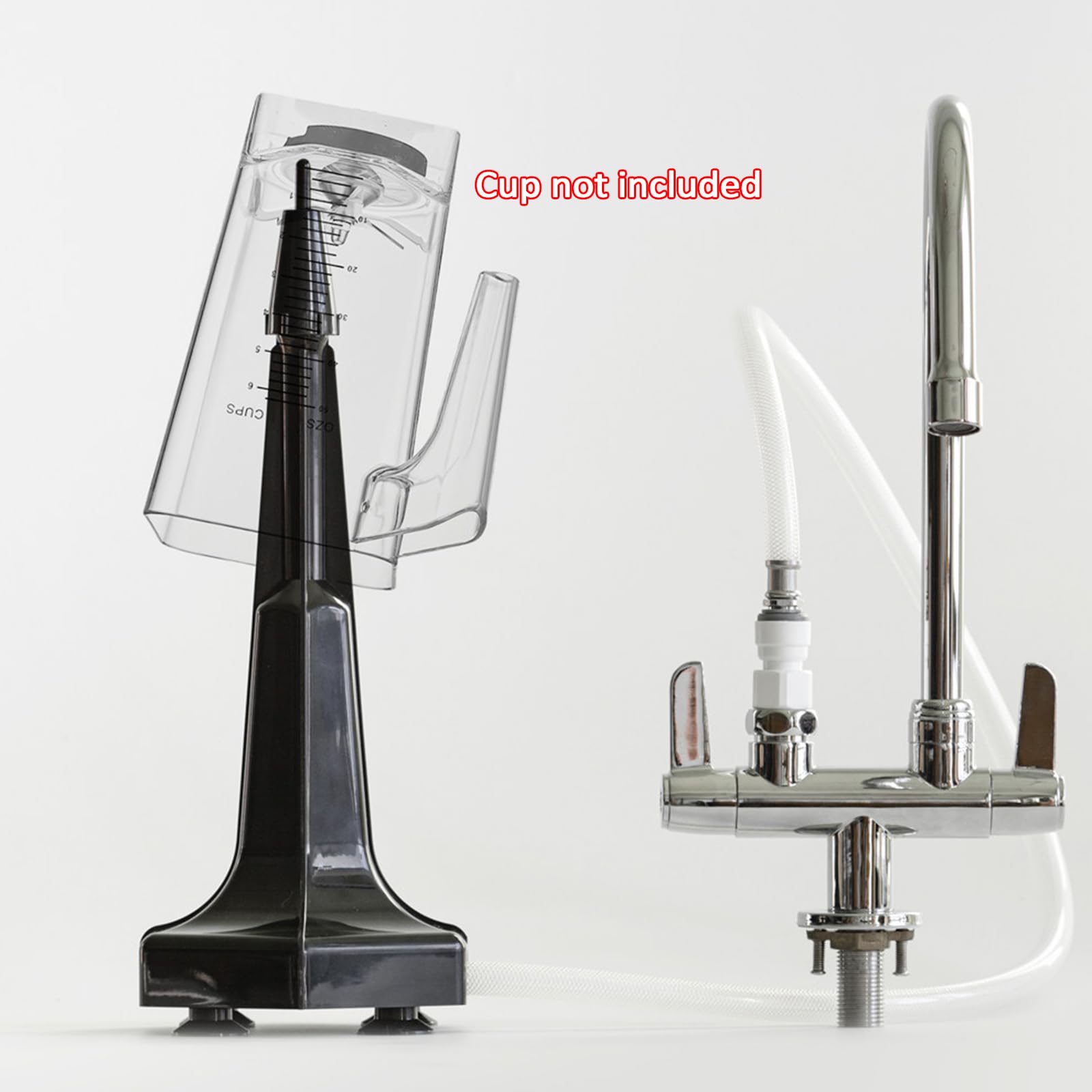 Enjuagadora de Jarra Profesional, enjuagadora de licuadora de Vidrio portátil de plástico de Cobre Comercial, Conector de conexión rápida de 1/2 "se Adapta, Accesorio de Lavadora a presión(B)