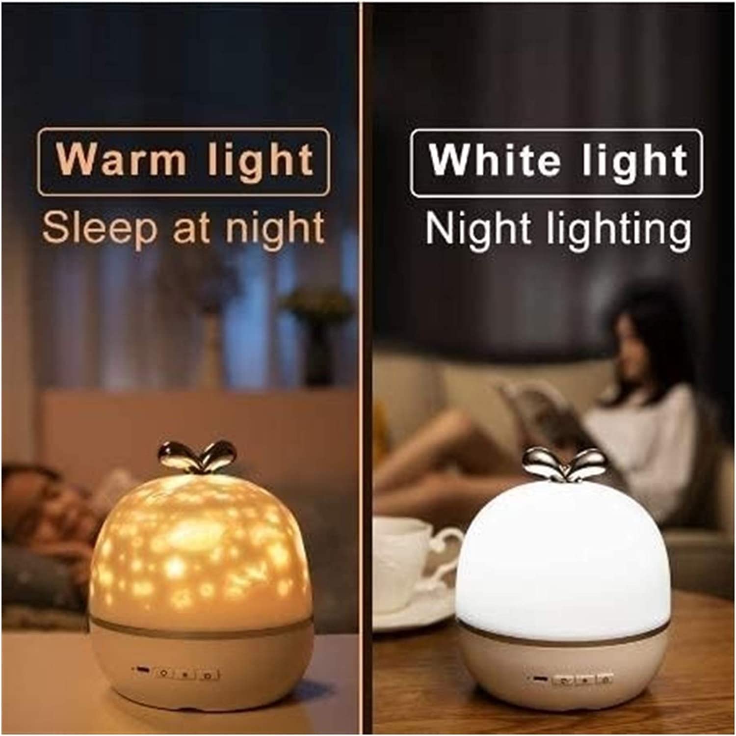 Luz de Noche de Estrellas para niños, lámpara de proyección de luz Nocturna, romántica lámpara de proyector de Estrellas Marinas para Dormitorio
