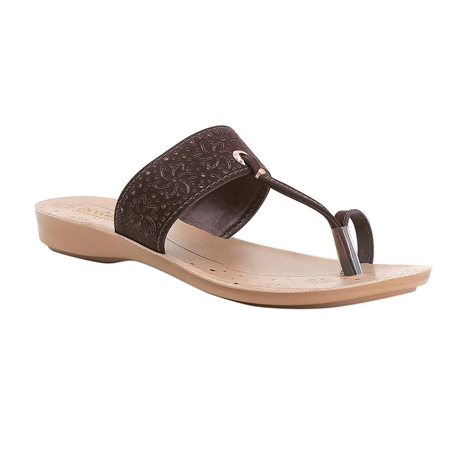 AEROWALK Stylish Fashion Slipper for Women | Comfortable| Lightweight | Anti Skid | Casual Office Footwear (CN47_BROWN_37) (B0CVHH2543) Amazon Price History, Amazon Price Tracker