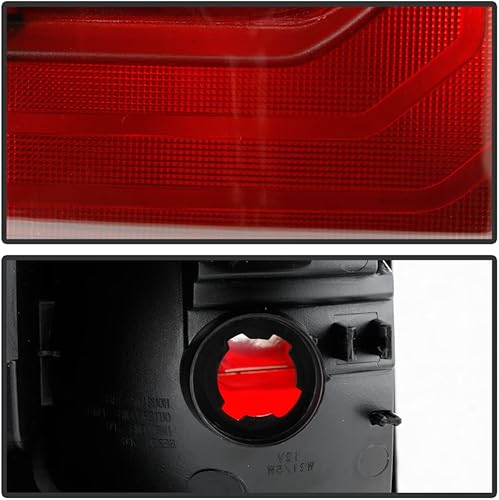 Miniatura 4 de ACANII - Para Toyota Tacoma Pickup 2018-2020 sin bisel negro rojo ahumado luz trasera luz trasera montaje lado pasajero