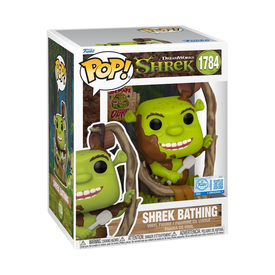 Funko Pop! Movies #1784, Shrek Bathing in Mud, Collectible Vinyl Figure, Green and Brown, Estándar - Image 3