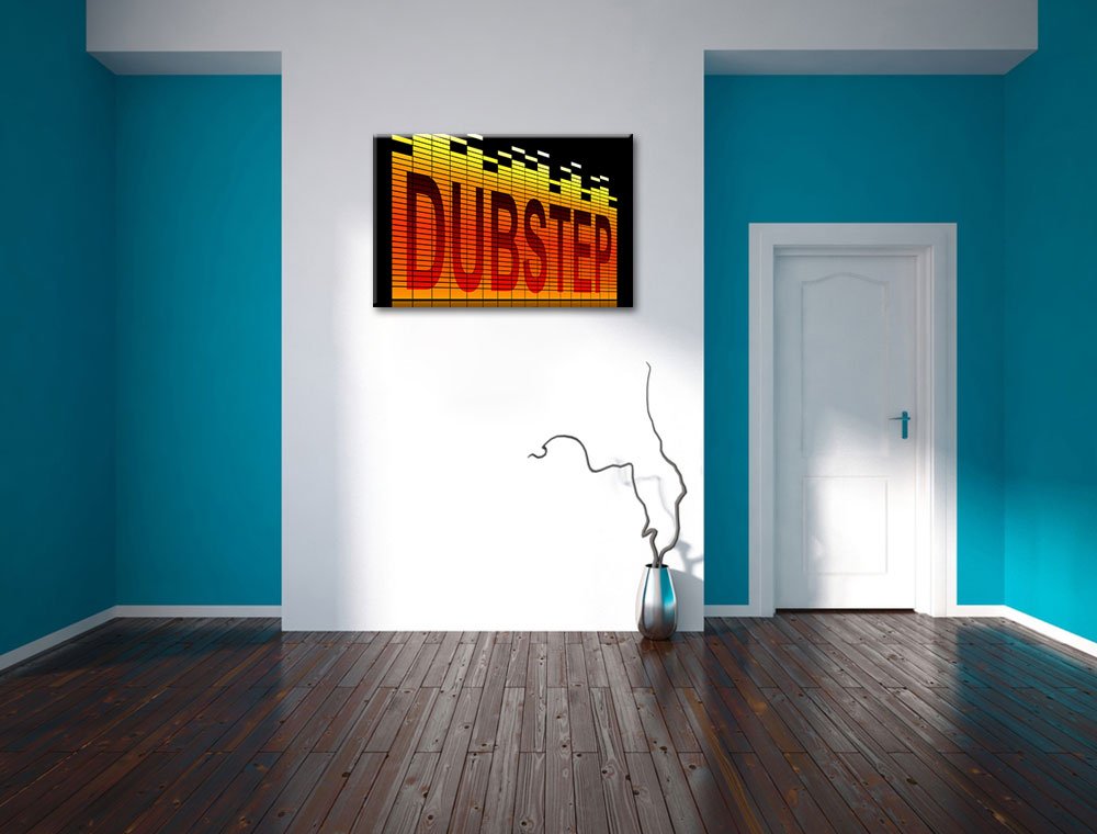 InstyleArt Dubstep Electro Musica Stampa su Tela 120x80 cm Artistica murale