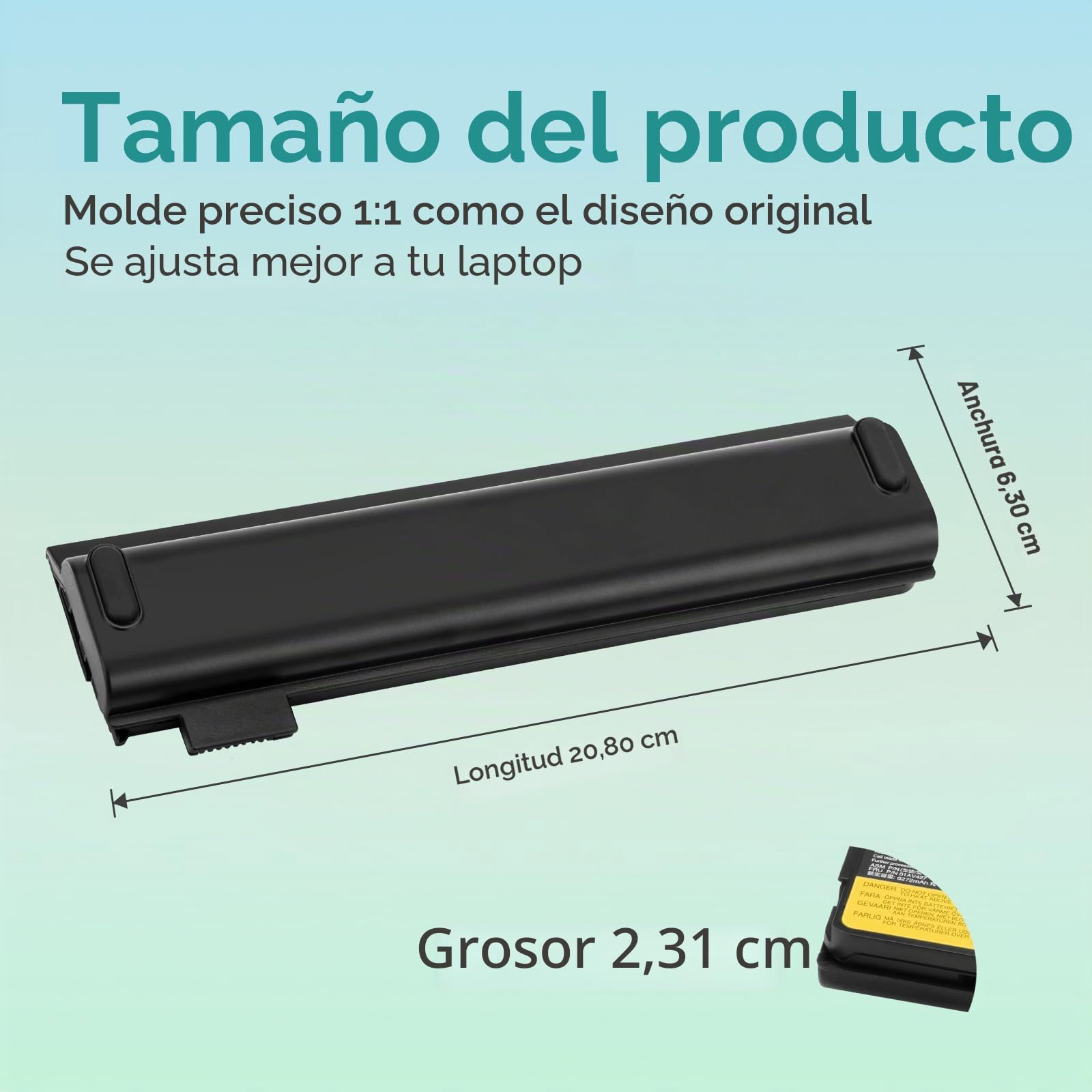K KYUER 72Wh 61++ Batería para Lenovo ThinkPad T470 T480 T570 T580 Business Laptop A475 A485 TP25 P51S P52S 01AV492 01AV427 01AV428 01AV423 SB10K97584 SB10K97585 4X50M08811 4X50M08812 4X50M08810