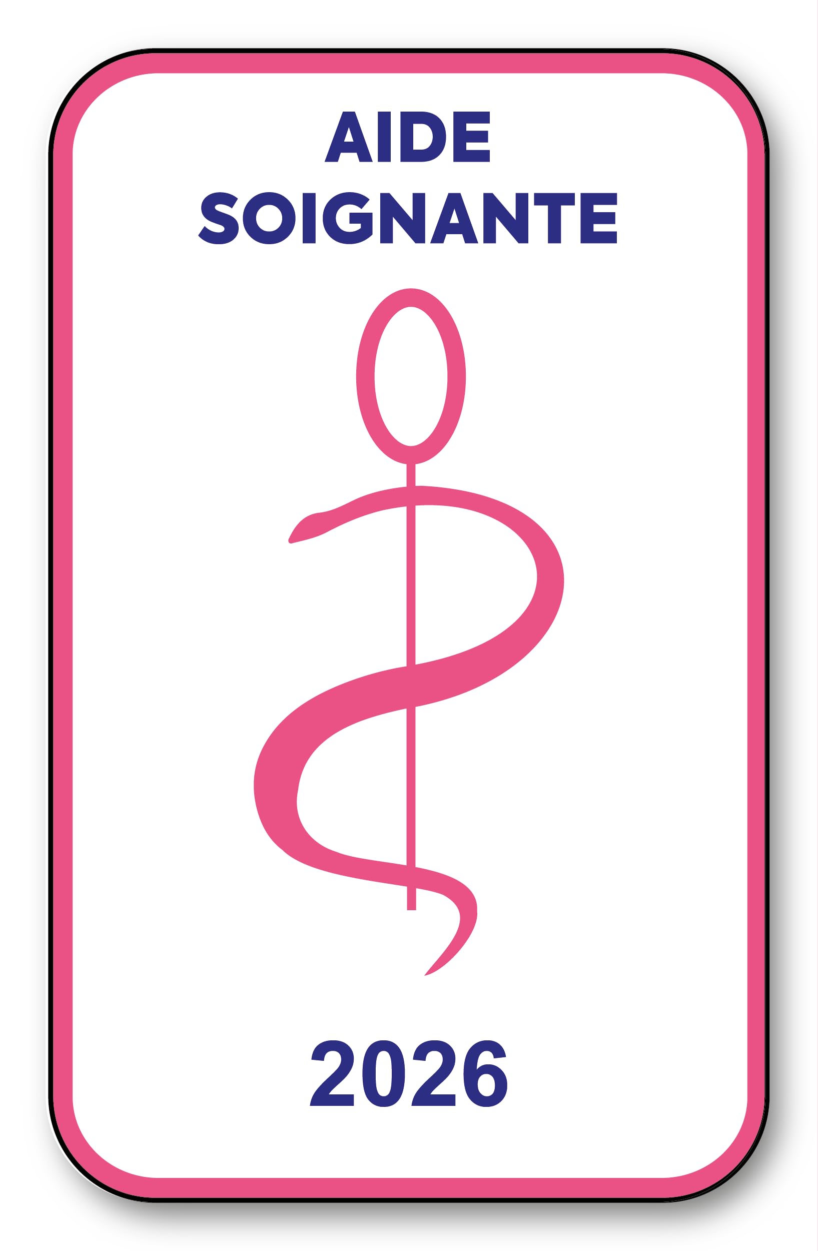 Aufkleber Caduceus 2023 Für Windschutzscheibe – Vitrophanie, 12x7,5 Cm, Für Medizinisches Personal