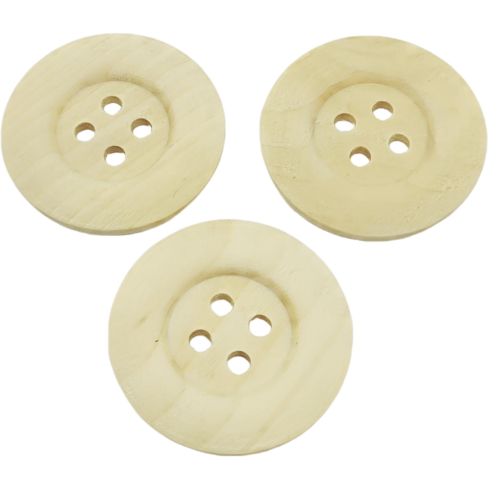 Boutons en bois 50 mm robustes pour réparer et fermer les manteaux lourds