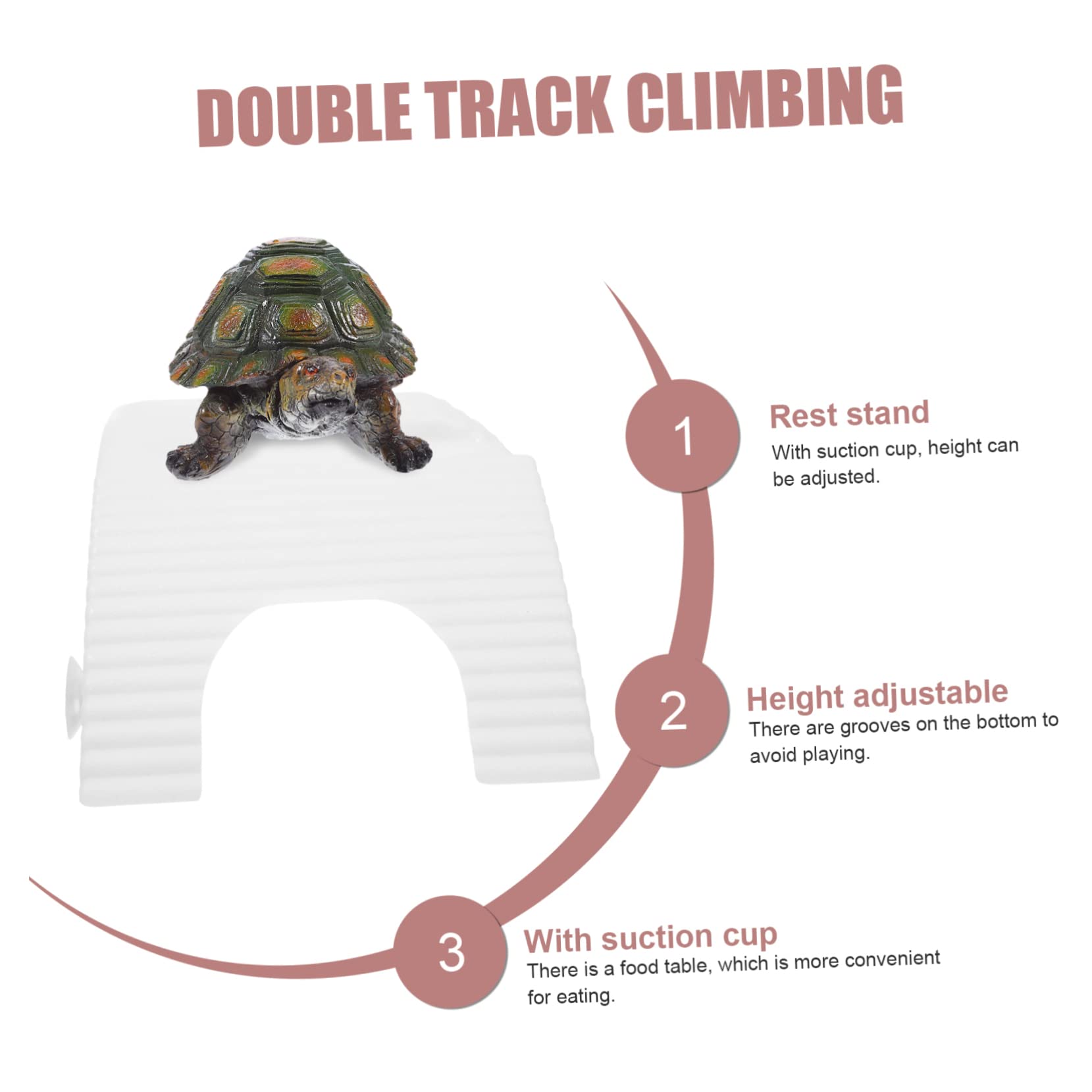 Mipcase 4pcs Turtle Topper Basking Platform Climbing Stone for Turtle Tank Terrace