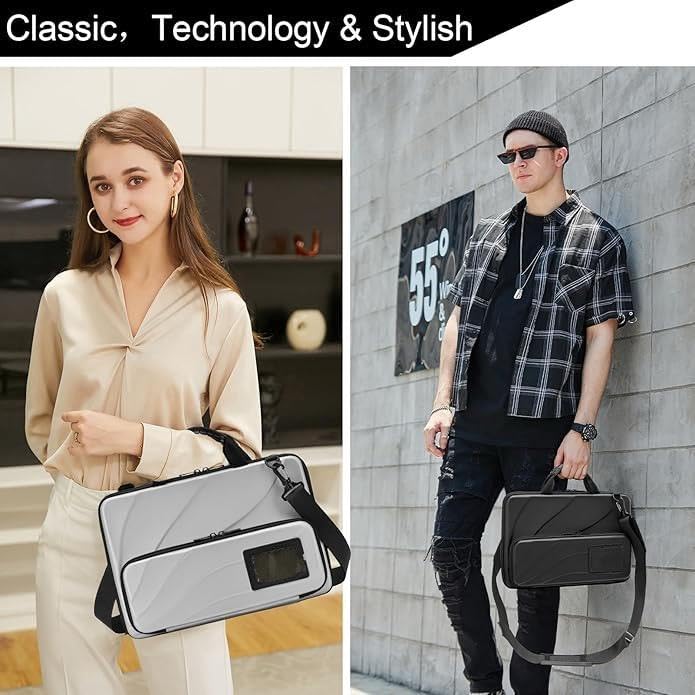 Image of 360All Around Protective Hard Shell Unisex Shockproof Laptop Bag Case Cover with Shoulder Strap, Messenger Bag with Superior Protection