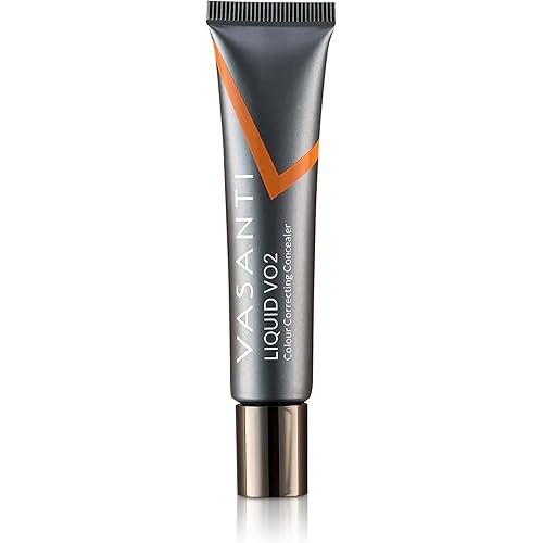 Liquid VO2 Undereye Color Corrector and Concealer by VASANTI - Medium to Deep Skin Tones - Paraben Free, Gluten Free - Look Younger with this Dark Circle Concealer