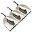 Dust Pan, Dustpan and Brush Set, Small Dust Pan and Brush Set, Hand Broom and Dustpan for Home, Handheld Angled Dust Pans and Brooms are Daily Cleaning Tools, 3 Pack Beige Brown