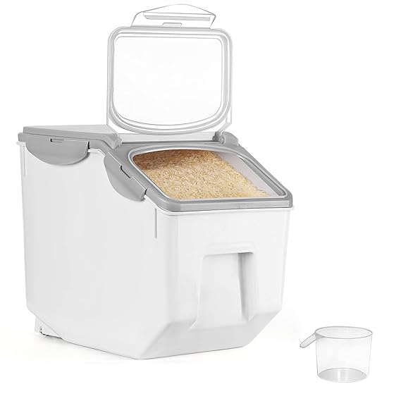 ABOUT SPACE Rice Dispenser (10Kg) Airtight Rice Storage Container with