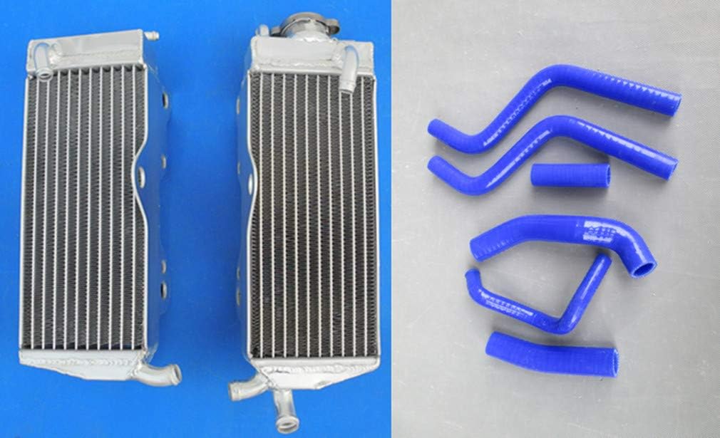 Aluminum radiator & hose for Honda CR250R CR250 1990 1991 90 91 (BLUE)