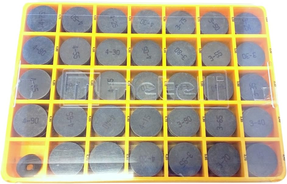 FER-SHIMKIT29M-112-- This assortment enables you to replace all the valve shims when you need a valve adjustment. Total 28 Different Sizes (Outside Dimension 29mm)