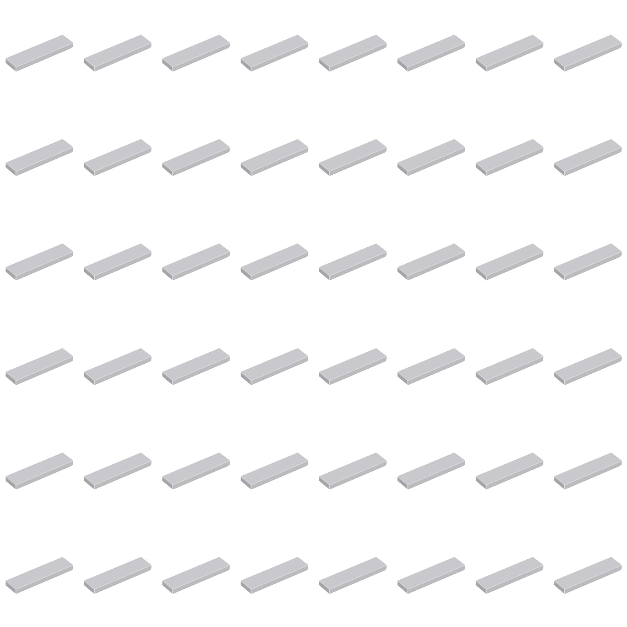 LEGO Part Tile 1 x 4, Part 2431 (Light Bluish Gray, 10, Bricks) — image 1