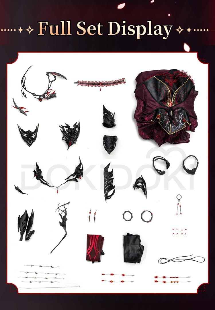 KIRA KIRA Love and Deepspace Abyss Dominator Heroine Cosplay Costume Doki-R Sylus MC Cosplay Costume Halloween Red Dress