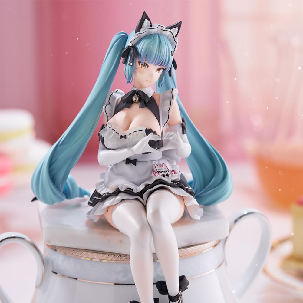 Prywatna figurka siedząca pozycja NIKKE figurka urocza pokojówka strój styl anime PCW model kolekcjonerska statuetka dekoracja domu prezenty 15 cm