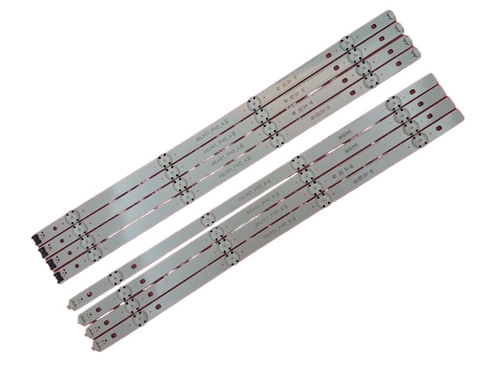 Striscia di retroilluminazione a LED Compatibile for TV 49LH5100 49LH570V 49LH5700 49LH510V 49LJ510M 49LH570A 49UM6950 49LH51_FHD_A/B SSC_49inch_FHD_A B(5 Kit for 5 TV)