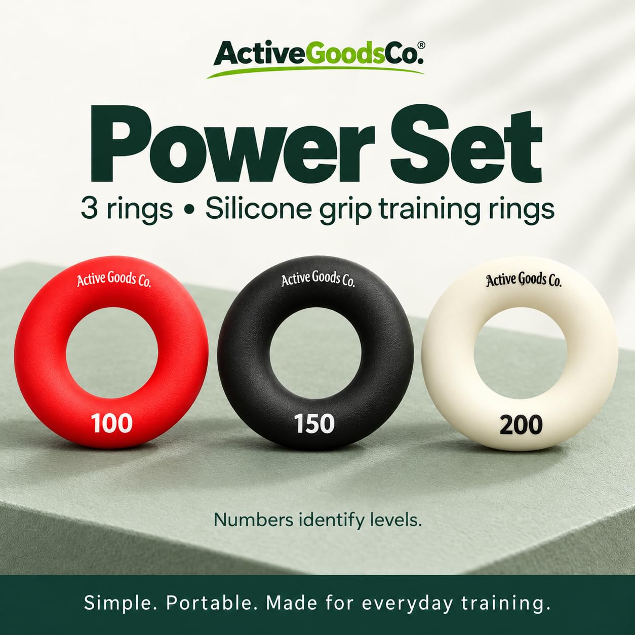 Hand Exerciser Rings - Grip Strength Training -2