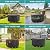 Brosyda Round Patio Furniture Cover, Waterproof Outdoor Table Covers, Windproof Heavy Duty Patio Cover for Outdoor Table & Chair Set, Tear Resistant, 72"DIA x 28"H, Black