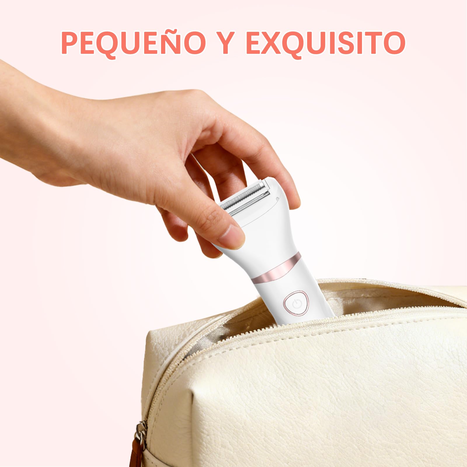 Afeitadora Eléctrica Mujer, MAXGROOM Set de Depiladora Electrica 3 en 1 para Mujer, IPX6 Utilizable en seco/mojado Recortadora Corporal Mujer, Apto para Facial, Cuerpo y Las Zonas íntimas