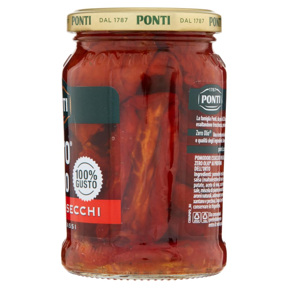 Italian Gourmet Pomodori Secchi Zero Olio fettfrei im Glas 12 x 300g