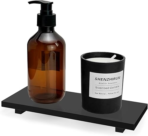 Soporte elevador de pedestal para jabón, bandeja de jabón de baño de cocina, color negro