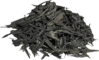 – 100% Wire-Free Premium Grade Shredded Rubber Mulch for Landscaping | Garden Mulch for Playground Safe for Kids & Pets, Ultra Durable | Black, 10 Lb (0.6 Cu Ft)
