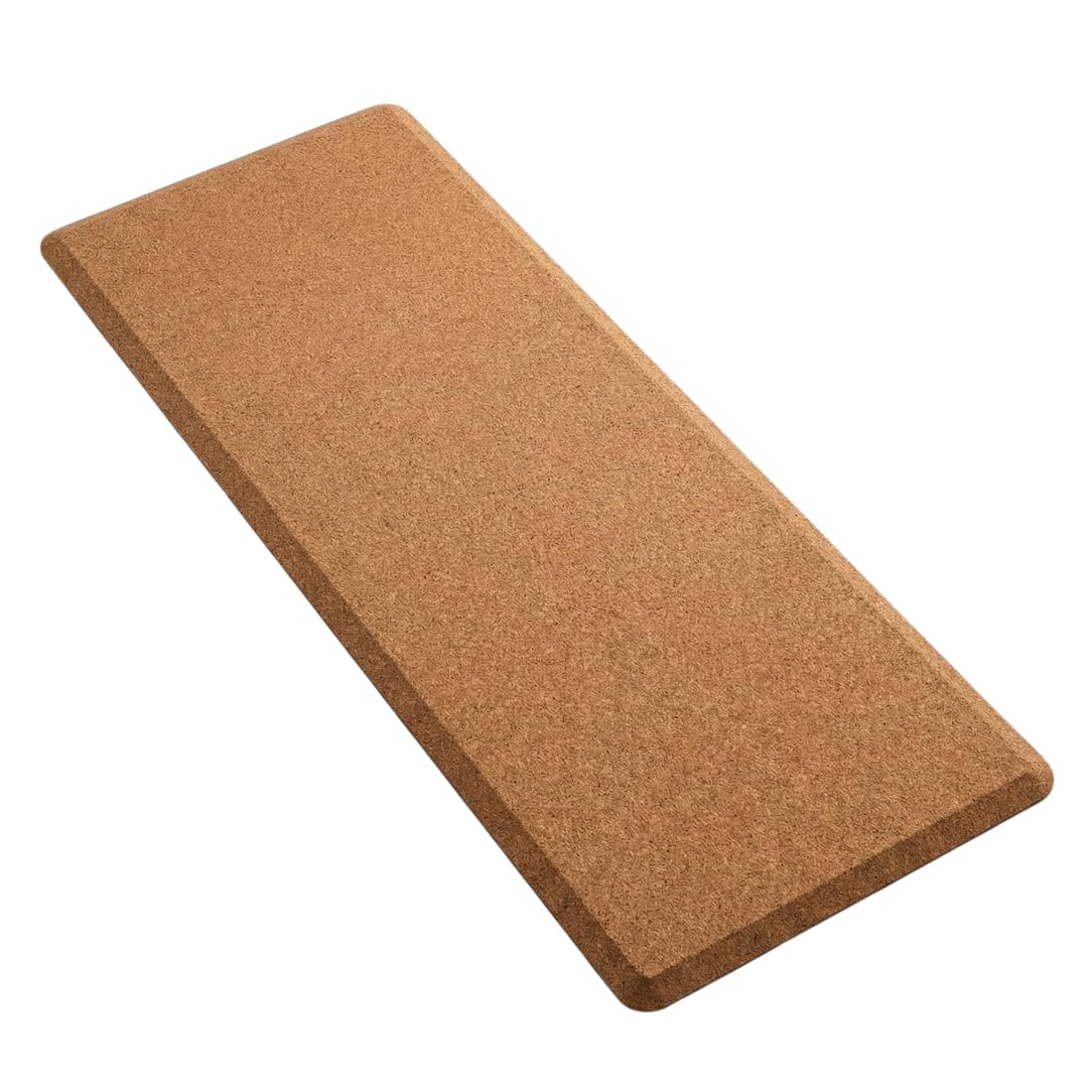 Spacetronik Anti Ermüdungsmatte Büro Kork 120x45 cm, Ergonomische Stehmatte | Schreibtisch für Arbeitsplatz, 15 mm Arbeitsplatzmatte rutschfest, gepolsterte Komfortmatte mit abgerundeten Kanten