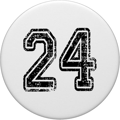 Miniatura 3 de PopGrip intercambiable número 24 en negro grungy