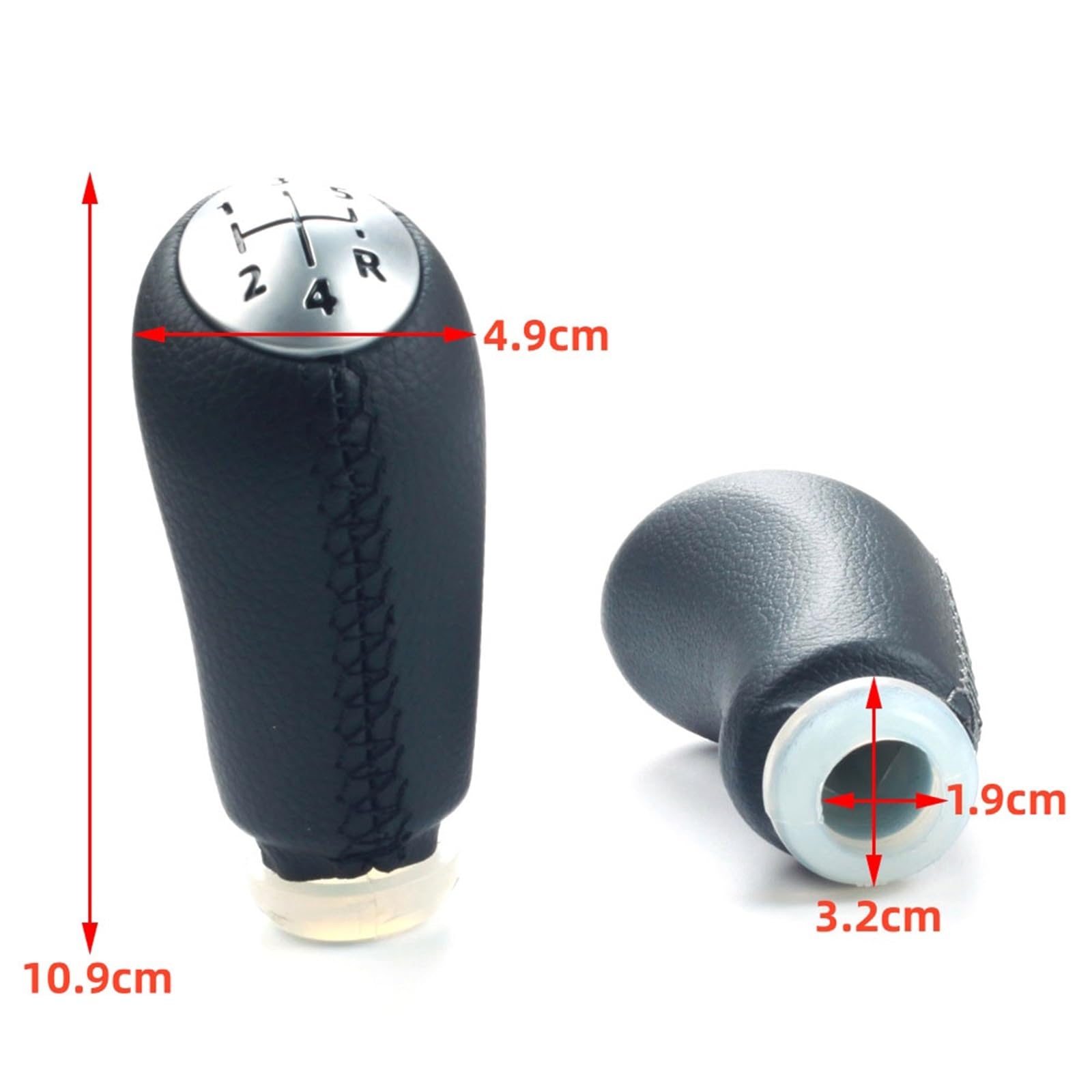 Pommeau Levier De Vitesse 6 Vitesses Cuir Pour Renault Laguna, Megane 2, Clio 3, Scenic 2