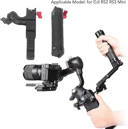 Miniatura 4 de Mini estabilizador de cardán para DJI RS2 RS3 Mini, mango ajustable con mango de cardán, estabilizador de cámara plegable con múltiples interfaces