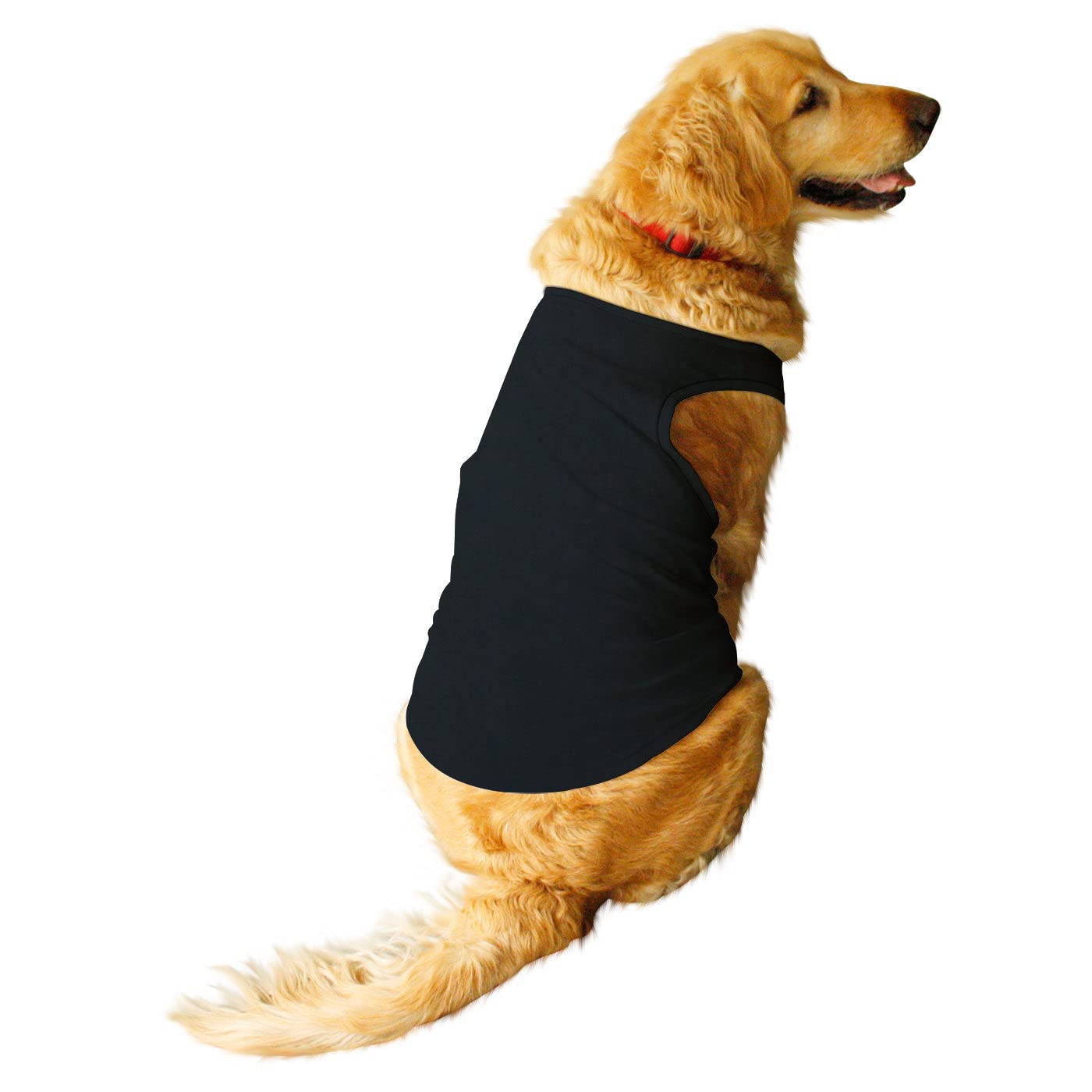 Ruse Pet Solid Round Neck Sleeveless Dog Vest Tank T-Shirt/Tees Apparel/Clothes/Tees Gift for Dogs(Black) Small (B09VSPYC1P) Amazon Price History, Amazon Price Tracker