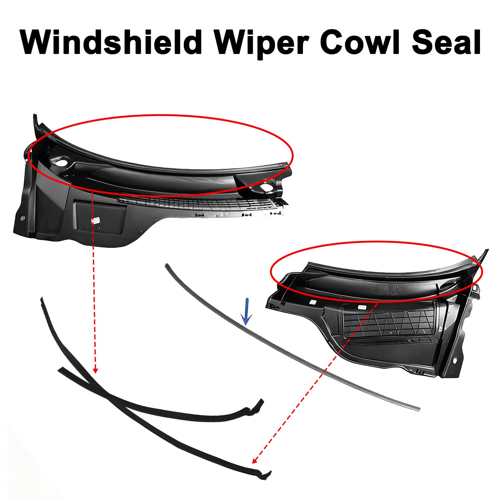 Seal for wiper deflector Suitable for mini R55-R59 left and right pair 51132751209 51132751210
