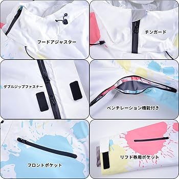 新品スノーボードウェア上下セットM ICEPARDAL 5点セット レンタルよりお得 スノーボードウェア 上下