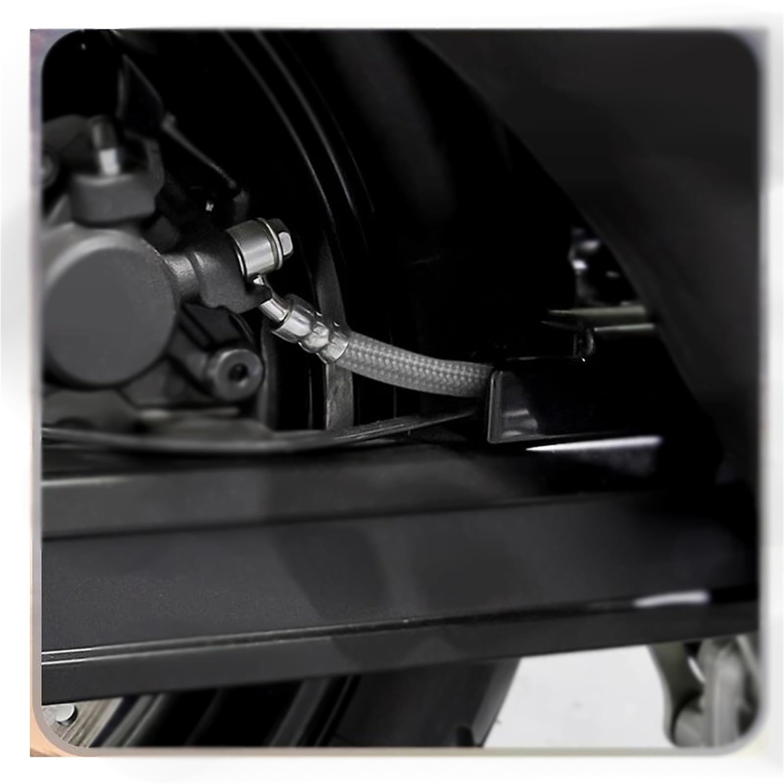 Motorcycle Brake Hose M8 Silver Motorcycle 90°-90° Brake Hose Line Hydraulic Clutch Oil Pipe 10cm-500cm Accessories(400cm)