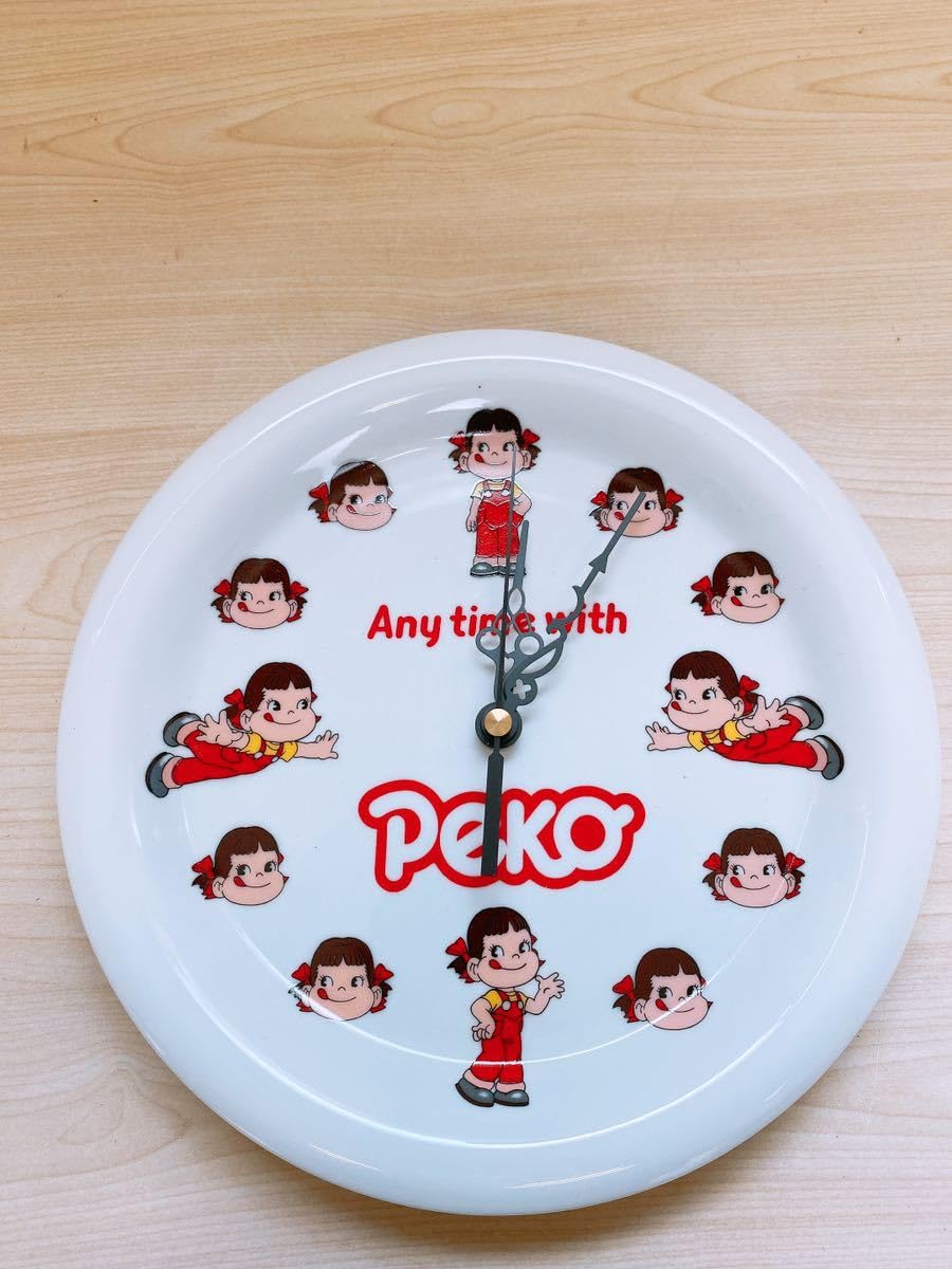 値下げペコちゃん 非売品 皿時計 値下げペコちゃん 非売品 皿時計 2025年最新】ペコちゃん 時計