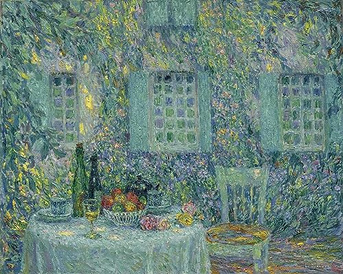 Art mural Henri Le Sidaner impression de qualité supérieure soleil sur les feuilles