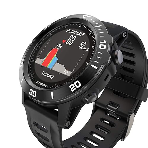 Miniatura 8 de Anillo de bisel compatible con Garmin Fenix 3Fenix 3 HR bisel Loop cubierta adhesiva antiarañazos acero inoxidable bisel de metal marco de estilo