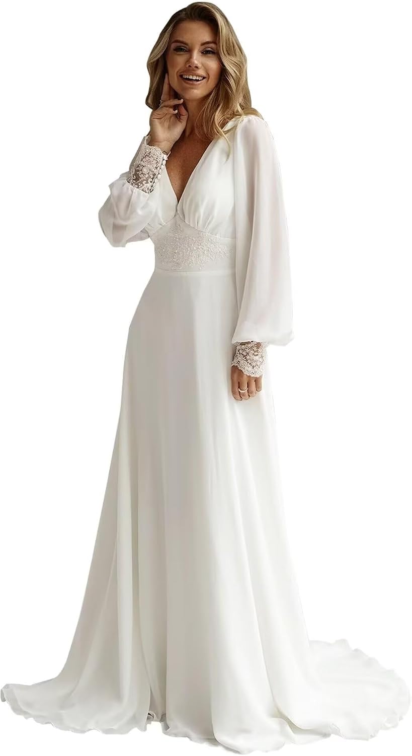 Mermaid Satin Wedding Dresses for Bride Long Sleeves Lace Off Shoulder Bridal Gowns with Train