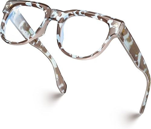 VISOONE Gafas cuadradas TR90 con bloqueo de luz azul con antirreflejos para computadora de vidrio para mujer y hombre, salvia