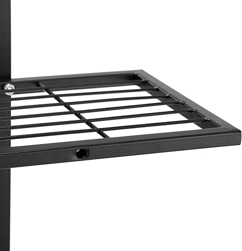 Miniatura 9 de DOEWORKS Soporte para plantas de metal negro de 6 niveles, estante de exhibición de plantas, estante de esquina para patio, soporte para macetas