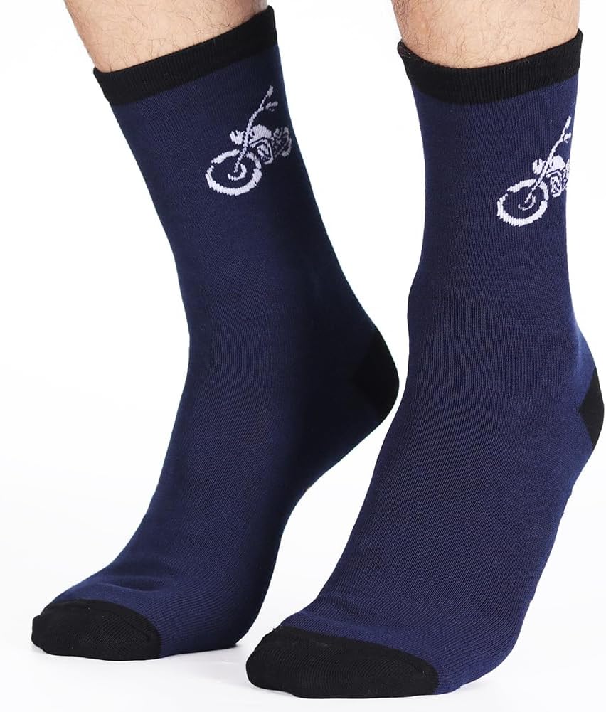 Veachog Valentines Day Motorcycle Gifts for Men Dad Grandpa Husband - Motorcycle Socks for Men Funny - Best Gifts for Motorcycle Lovers Riders Enthusiast - Image 5