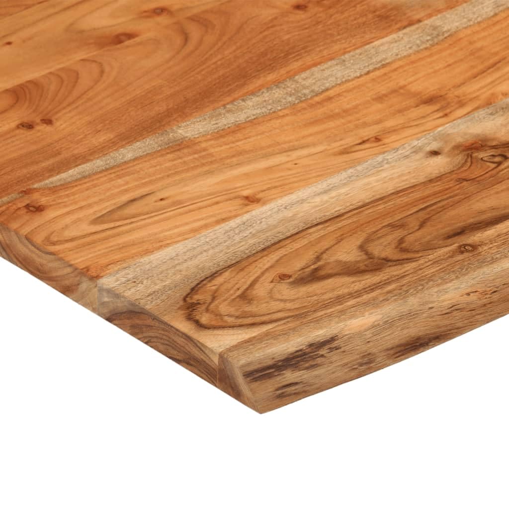 ShGaxin Piano Bagno 60x60x2,5 cm Quadrato Legno Massello di Acacia,Piano Bagno,Top Bagno Piano per Lavabo da Appoggio,Piano Lavabo Bagno-370258
