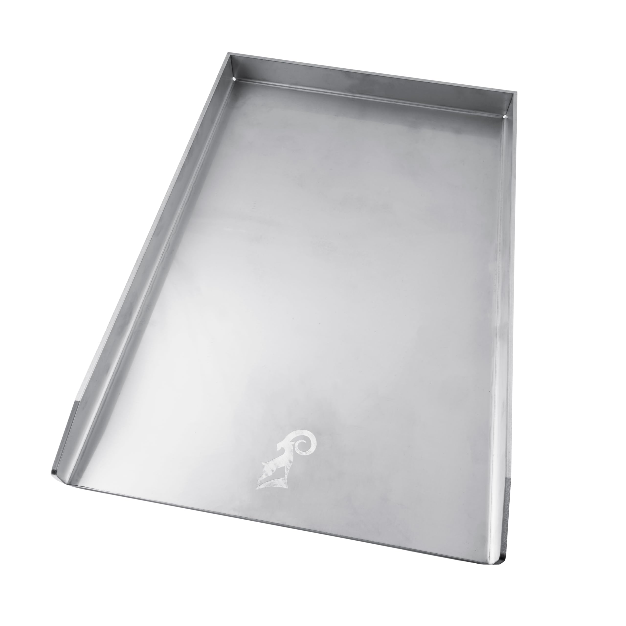ZIEGER 10007049 płyta grillowa 45 x 30 uniwersalna stal szlachetna płyta grillowa BBQ Plancha nakładka do grilla