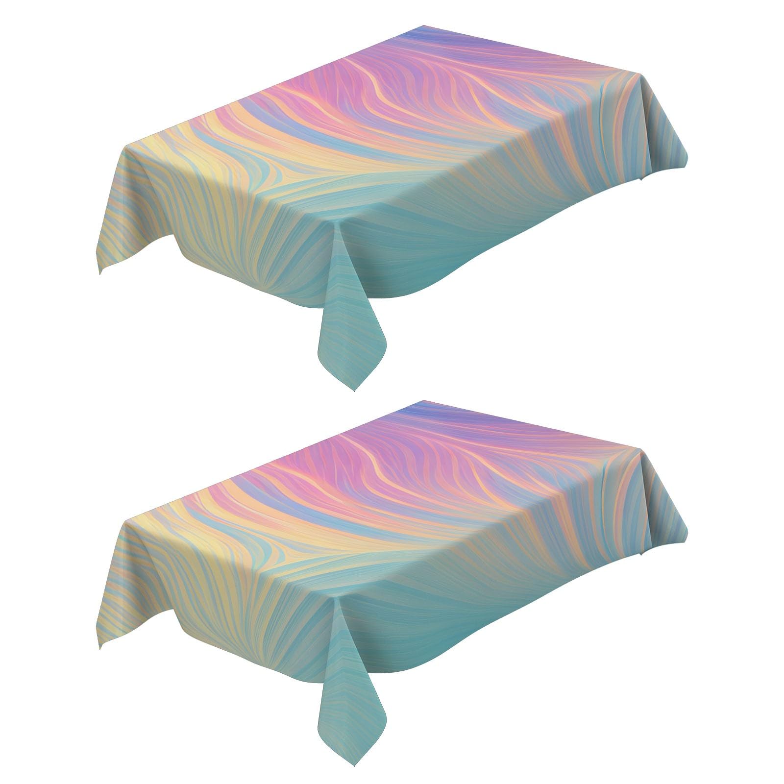 Nappe imperméable et anti tache lot de 2 PICUAL 140x180 protection de table lavable