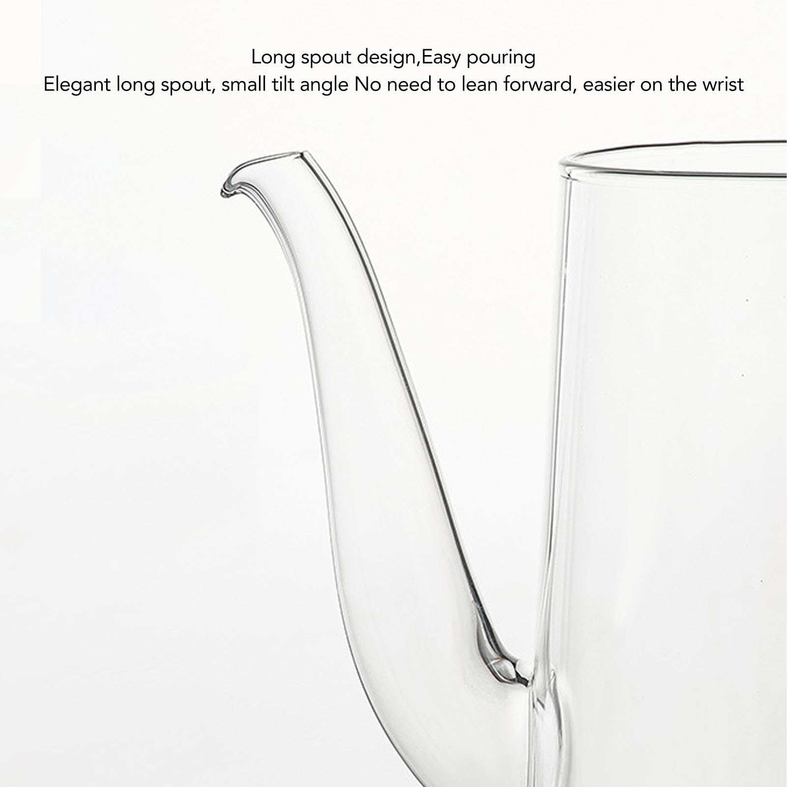 800-ml-Teekanne aus Glas mit Teesieb, Sieb und Deckel, Hitzebeständiger Teebereiter, Wassertrennung