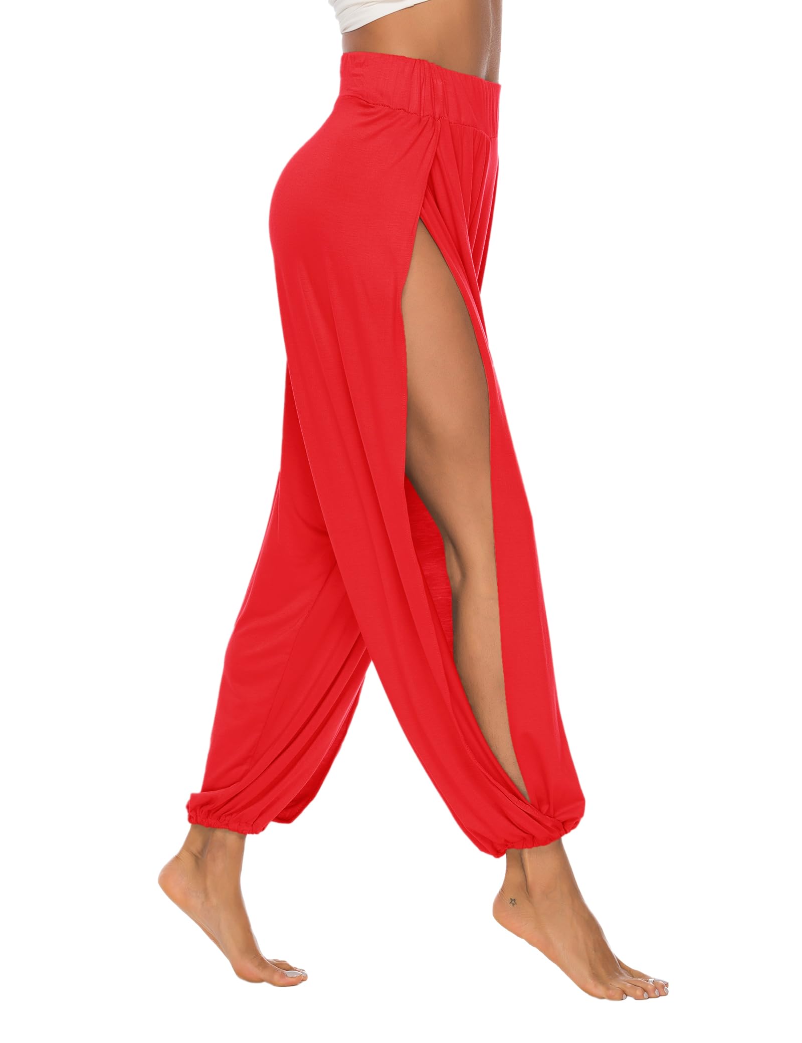 AvaCostume High Slit Harem Pants Women Hippie Harem Pants Trousers