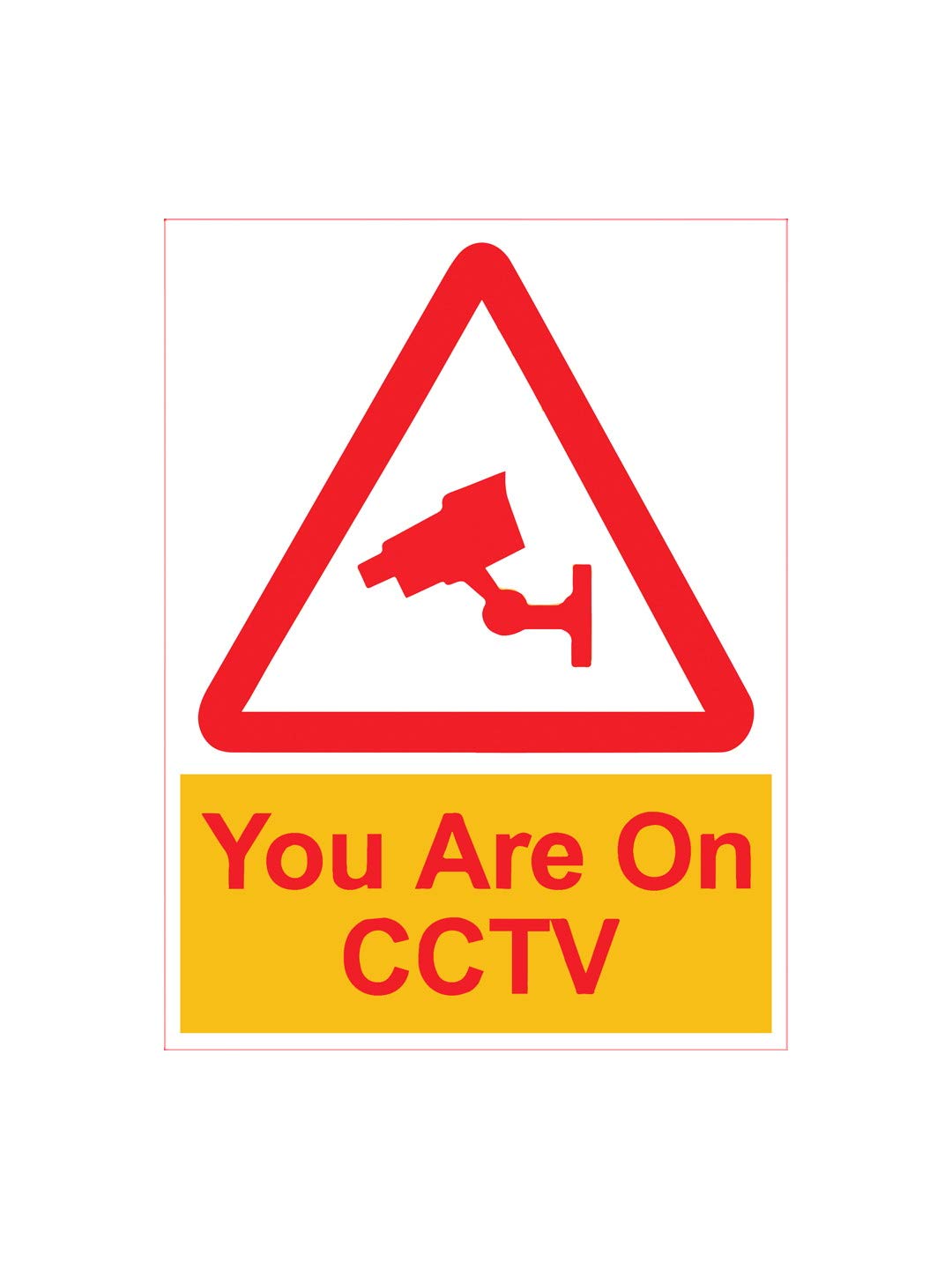 999Store under surveillance camera sign office supplies sunboard you are on cctv camera sign board sticker signage sign board Yellow (20X15 Cm) (B07P81JXRS) Amazon Price History, Amazon Price Tracker