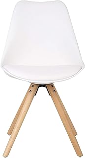 sweethome Silla Nórdica (Pack 6) - Silla Nordic escandinava Inspirada (Blanco)